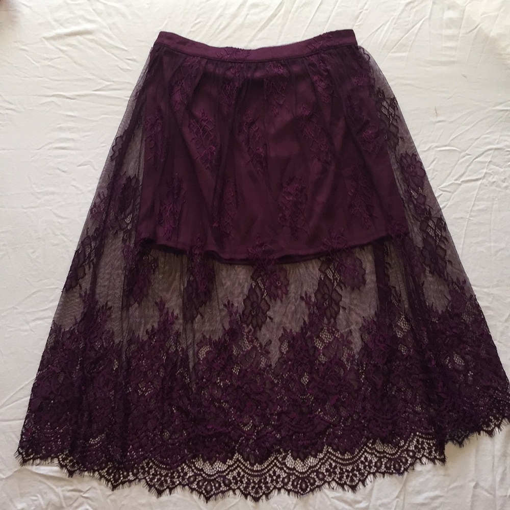 Purple Lace Skirt
